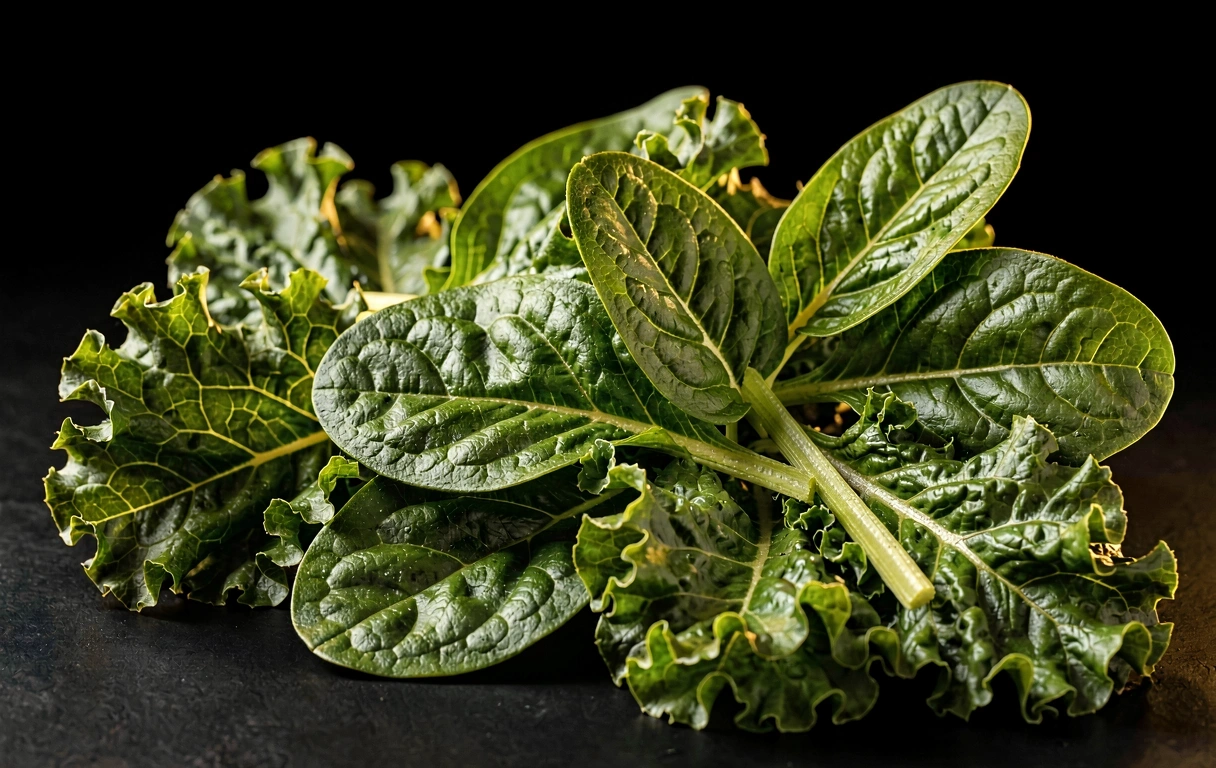 Hojas verdes y clorofila